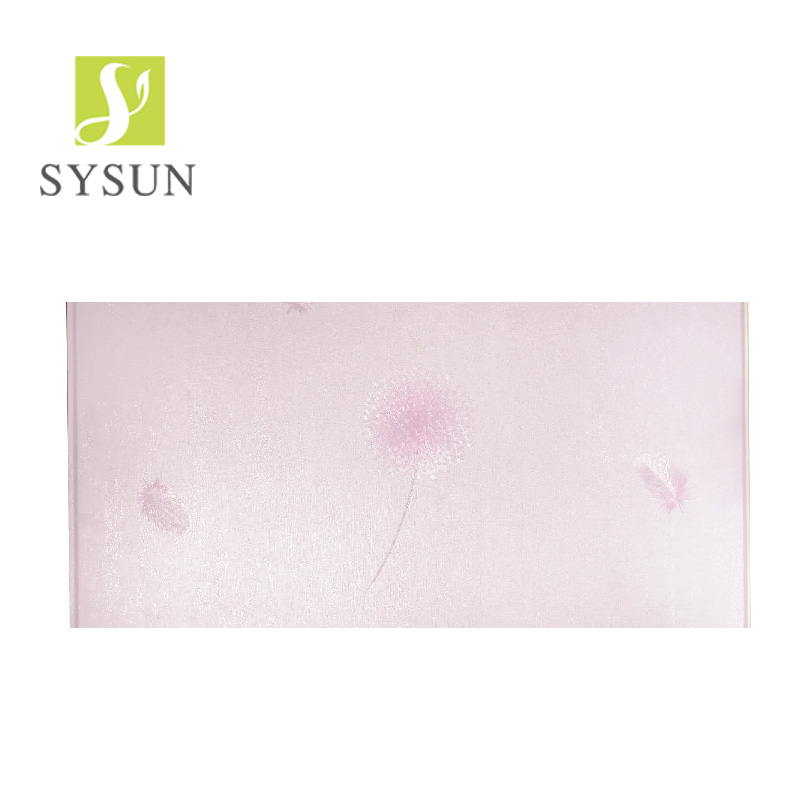 Girl greatly loved pink dandelion design wpc wall panel for bedroom decoration
