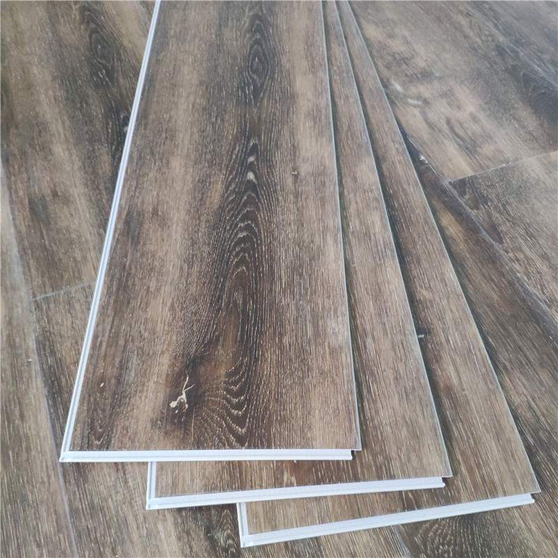 Vivid wood texture emboss surface spc vinyl flooring with high strength