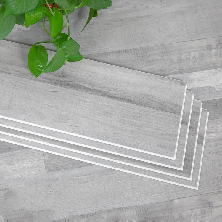 Grey color wood design luxury SPC click lock vinyl flooring for indoor