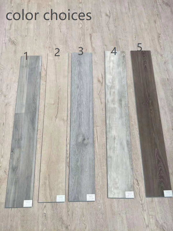 Luxury Grey Wood Grain Spc Vinyl Plank, Vinyl Lock Flooring
